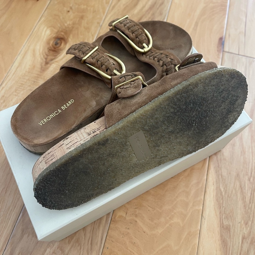 Veronica Beard Paige Sandal in Hazelwood - Picture 9 of 9